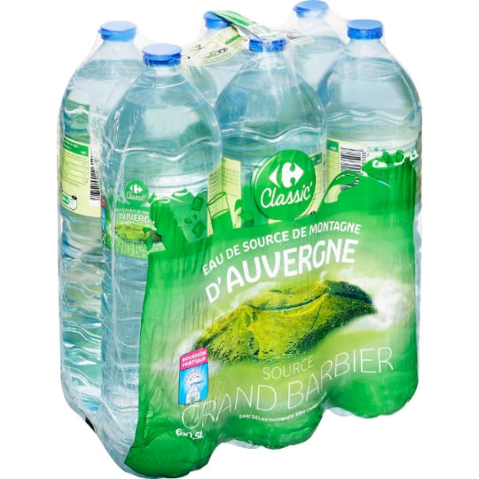 Grandes bouteilles 6x1,5 L - Eau d'Auvergne