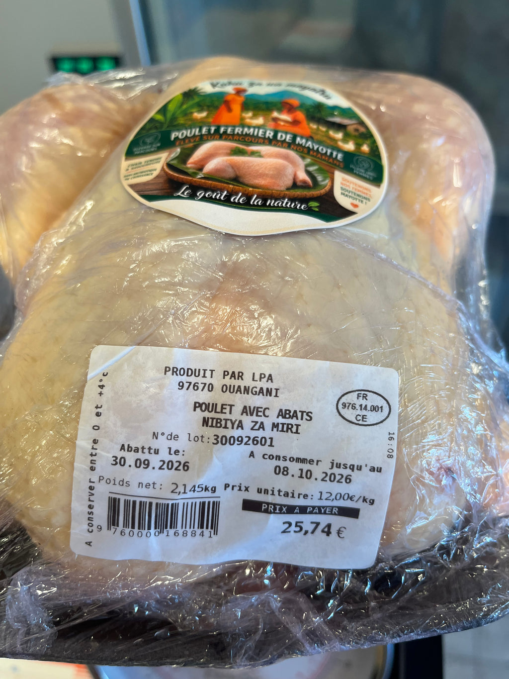 Poulet fermier local