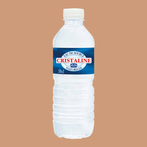 Petite bouteille d'eau (0,5 L) - Cristaline