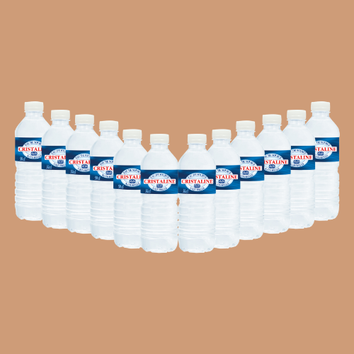 12 petites bouteilles d'eau (0,5 L) - Cristaline